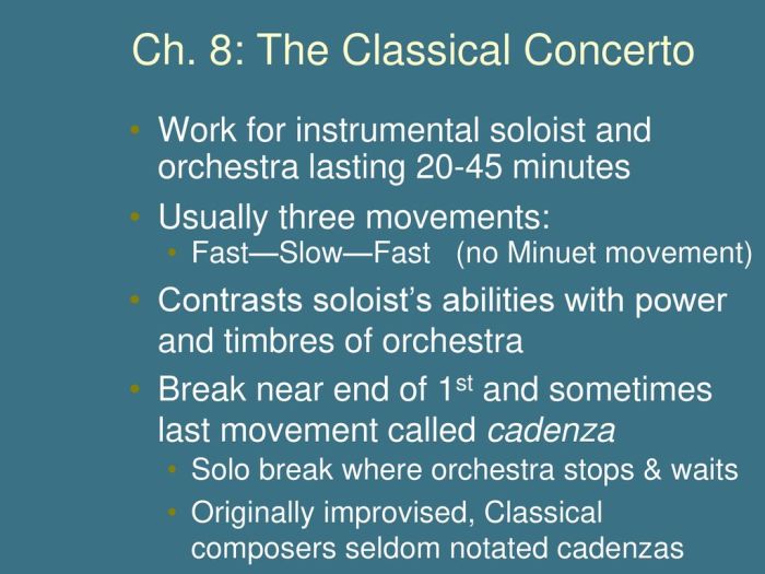 What statement best describes a cadenza