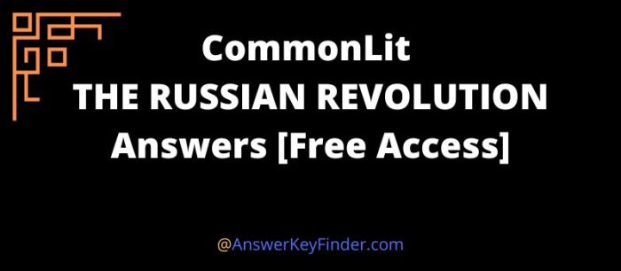 The russian revolution commonlit answers