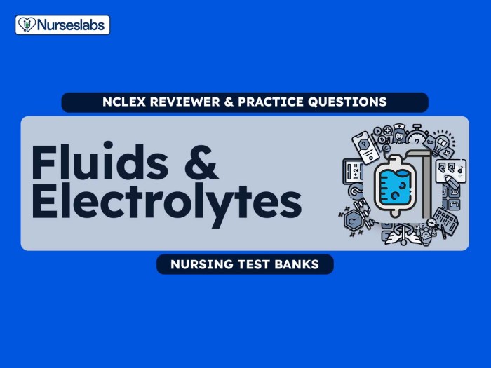 Fluid and electrolytes nclex rn questions