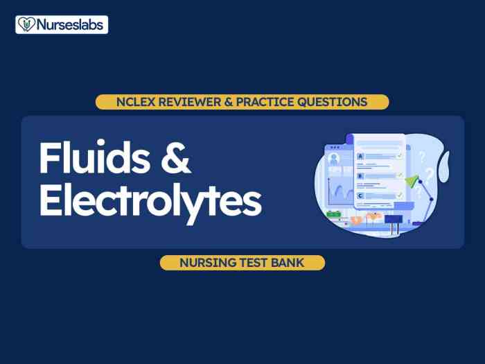 Fluid and electrolytes nclex rn questions