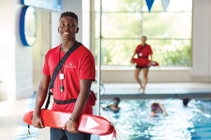 Lifeguard cross red american training revisions program makes service swimming lifeguards management facility aquatics