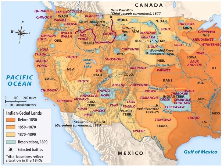 Map of 1890 enclosure apush