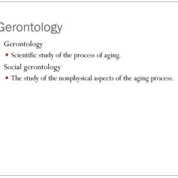 The study of the nonphysical aspects of the aging process.