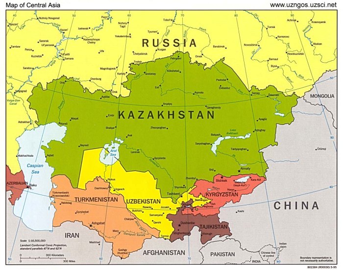 Map asia central region countries caucasus cities russia blank city south borders regions political nationsonline showing west adjacent america capitals